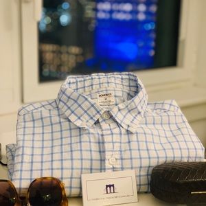 Bonobos blue stripe summer shirt